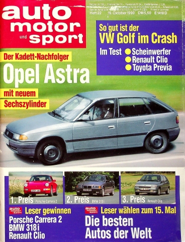Deckblatt Auto Motor und Sport (22/1990)